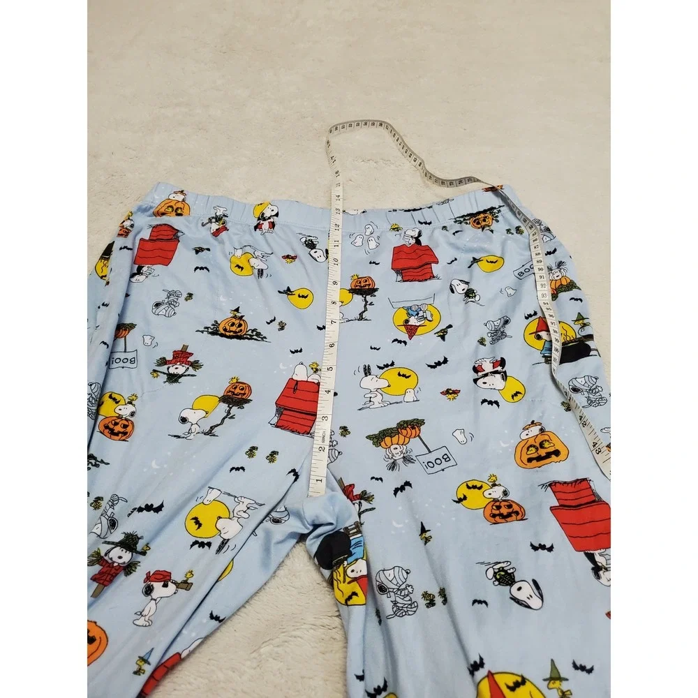 Beauty Sleep Social x Peanuts Snoopy Pumpkin Halloween Pajama Top‎ Pants Set XL